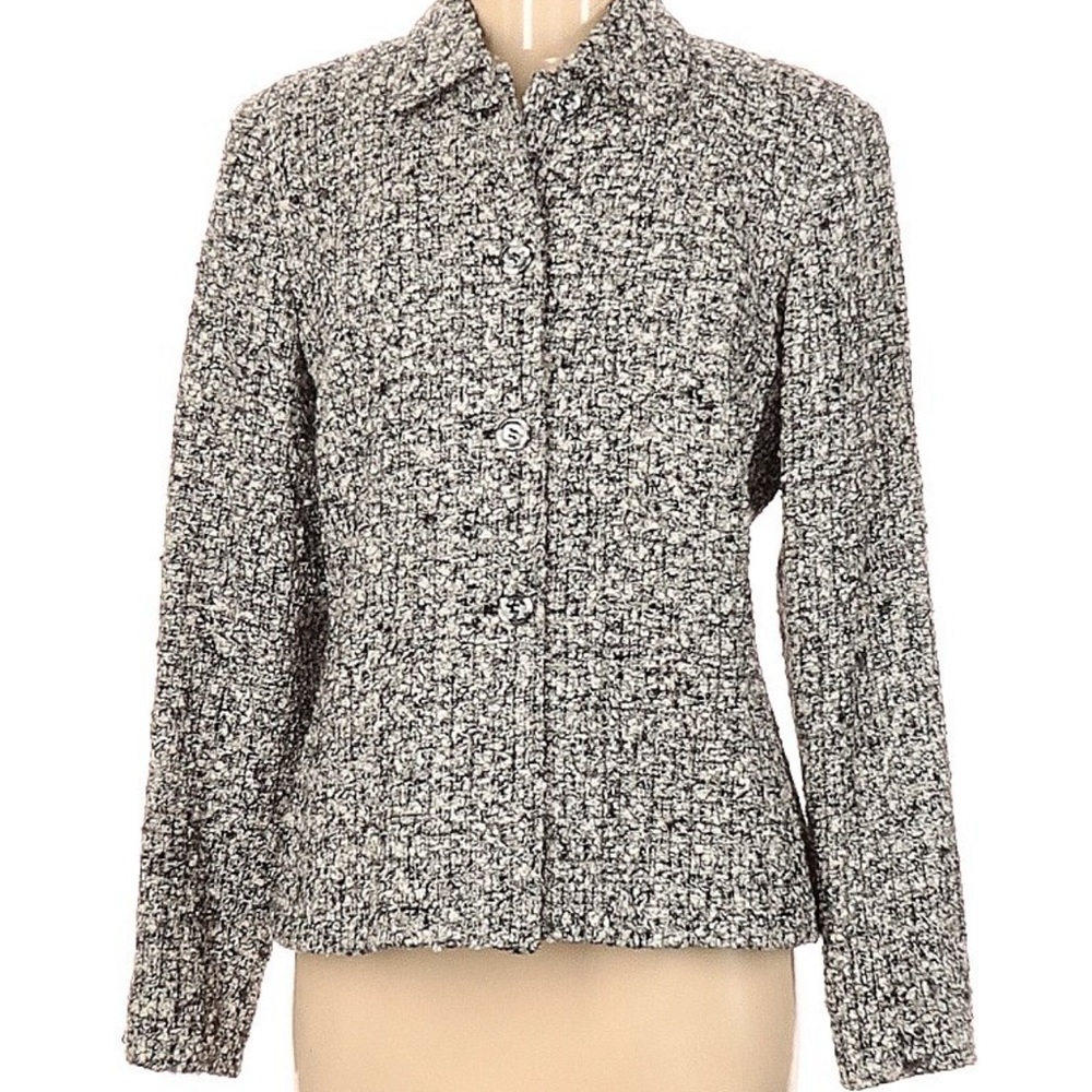 Austin Reed Northport 7 Wool Tweed Jacket 6 Vintage New With tag $320/Old Stock